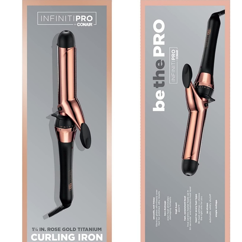 Infiniti Pro by Conair® Rose Gold Titanium Curling